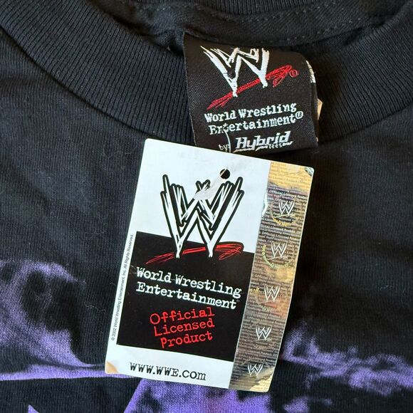 VINTAGE WWE WRESTLING 90S THE UNDERTAKER GRAPHIC PROMO T-SHIRT NWT MEDIUM - Picture 2 of 7